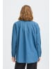 ICHI Hemd langarm IHBALLO Regular fit in Washed dark blue