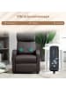 HOMCOM Massagesessel in Braun 68L x 88B x 98H cm