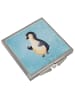Mr. & Mrs. Panda Handtaschenspiegel quadratisch Pinguin Marienkä... in Eisblau