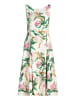 Vera Mont Blumenkleid mit Kellerfalten in Cream/Rosé