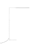 Beliani Stehleuchten MENSA in Weiß - (W) 121 x (H) 194 x (L) 30 cm
