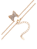 faina Women Chain Necklace With Bow Pendant in Rose Gold