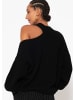 SASSYCLASSY Oversize Cut-Out Pullover in Schwarz
