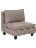 Beliani Sofaelement UNSTAD in Braun/Schwarz - (W) 76 x (H) 72 x (L) 76 cm