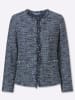 WITT WEIDEN Bouclé-Blazer in marine-eisblau-meliert