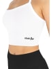 Circle Five Sporttop mit integriertem BH mit leichter Stützkraft in Weiß