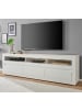 Furn.Design TV-Lowboard weiß matt, Evoke Eiche, TV-Unterteil 217 cm, Soft-Close-Funktion