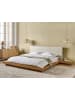 Beliani Wasserbett ZEN in Braun/Weiß - (W) 328 x (H) 86 x (L) 229 cm