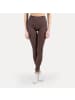 SMILODOX Leggings Lesedi Seamless Scrunch in Dunkelbraun