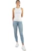 Janice 2 x Damen Top hochgeschlossen Nauta in Beige/Weiß