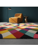 KADIMA DESIGN Kurzflor-Teppich Pflegeleicht MEON Geometrisch Strapazierfähig