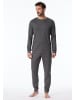 Schiesser Pyjama kurz für Herren in anthrazit