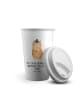 Mr. & Mrs. Panda To Go Becher Hamster Hut mit Spruch in Weiß