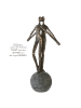 GILDE Skulptur "Encourage" in Bronze - H. 37 cm - B. 20 cm