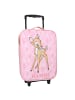 COFI 1453 Trolley Koffer Niedlicher Kinderkoffer mit Rollen und Bambi Design in Rosa