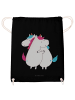 Mr. & Mrs. Panda Säckchen Einhörner Umarmen ohne Spruch in Schwarz