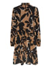 Kaffe Kleid KAlinda Loose fit in Toasted Coconut/Black Flower