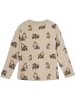 Minymo Kinder Longsleeve "T-Shirt LS AOP" in Beige