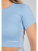 Gorilla Wear Nahtloses Crop-Top - Selah - Blue clair