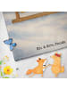 Mr. & Mrs. Panda Handtuch Rotkehlchen Schlitten Design ohne Spruch in Eisblau