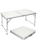 AMANKA Aluminium Campingtisch 120x60x70cm in Grau