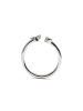 Luxenter Ring Alphabet aus 925er Sterlingsilber  verstellbar ALPHABET-Alphabet silver