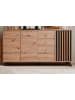 Furn.Design Sideboard Eiche Artisan, grau 160 cm, Kommode im Industrial Design