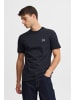 CASUAL FRIDAY T-Shirt CFTHOR tee with logo badge in Blau