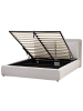 Beliani Doppelbett BAJONNA in Grau - (W) 184 x (H) 102 x (L) 235 cm
