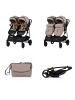 Chipolino Geschwisterkinderwagen Duo Smart in braun