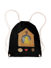Mr. & Mrs. Panda Turnbeutel Vogelhaus Home ohne Spruch in Schwarz