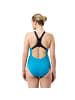 Speedo Badeanzug Solid Splice Medalist  in schwarz