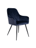 ebuy24 Esszimmerstuhl Hasse Blau 2er Set