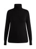 usha WHITE LABEL Strick Rollkragenpullover in Schwarz