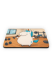 Mr. & Mrs. Panda Magnet Einhorn Fitness Design ohne Spruch in Weiß