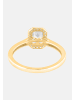 Ethische Diamanten Ring aus 375 Gelbgold mit Lab Grown Diamant