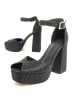 Montevita Pumps High Heel Schuh Sandant in Schwarz