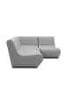 58 aufm Kessel GARTENLOUNGE Set 3 Boudicca 179x80x179 mit Outdoorbezug in silber
