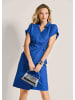 MADELEINE Uni-Wickelkleid mit Raffung, V-Ausschnitt in royalblau