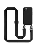 cadorabo Handykette für Apple iPhone 12 PRO MAX Hülle in LIQUID SCHWARZ
