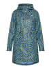 Schmuddelwedda Damen Regenparka in Stahlblau Limette Leo