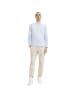 Tom Tailor Langarmhemd in light blue white structure