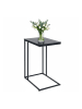 relaxdays Beistelltisch in Schwarz - (B)50 x (H)64 x (T)35 cm