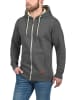 BLEND Kapuzensweatjacke in grau