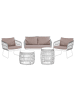 Beliani 7-tlg Kissenbezug RAVELLO  in Beige