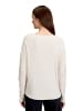 BETTY & CO Strickpullover mit Rundhalsausschnitt in Bright Cream Melange