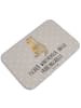 Mr. & Mrs. Panda Duschvorleger Otter Bauch mit Spruch in Grau Pastell