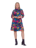 Ulla Popken Jerseykleid in petrolblau