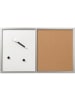 Herlitz Whiteboard / Pinnwand 40x60cm beschriftbar Holzrahmen silber