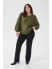 KAFFE curve Langarm-Bluse KCrizza Regular fit in Ivy Green